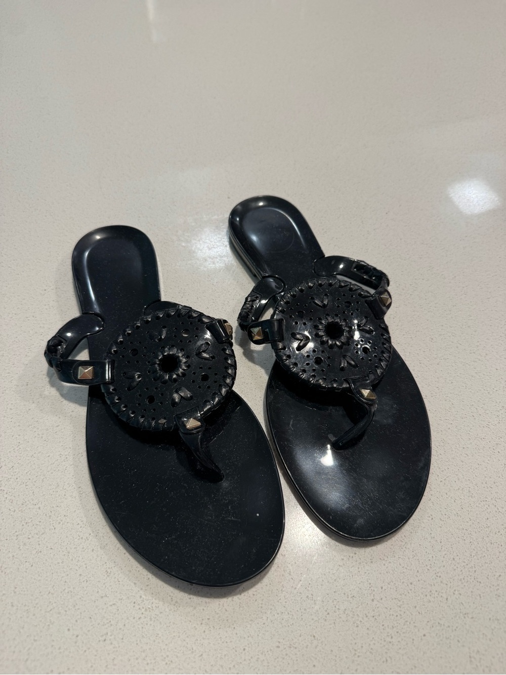 Jack Rodger’s jelly flip flops